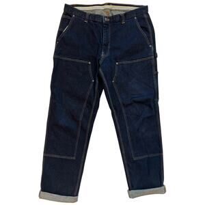 Banana Republic Straight Carpenter Jeans 35x36 Double Knee Utility Dark Big Tall